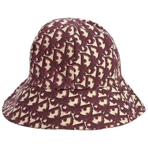 christian dior monogram bucket hat|Christian Dior bucket hat vintage.